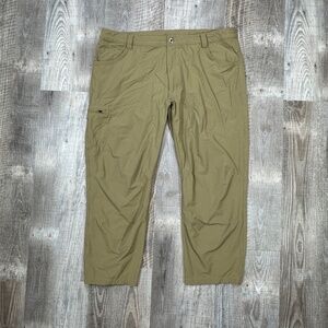 Patagonia Nylon Pants Khaki Mens Size 40x26" Zip Cargo Pocket Hiking Camping